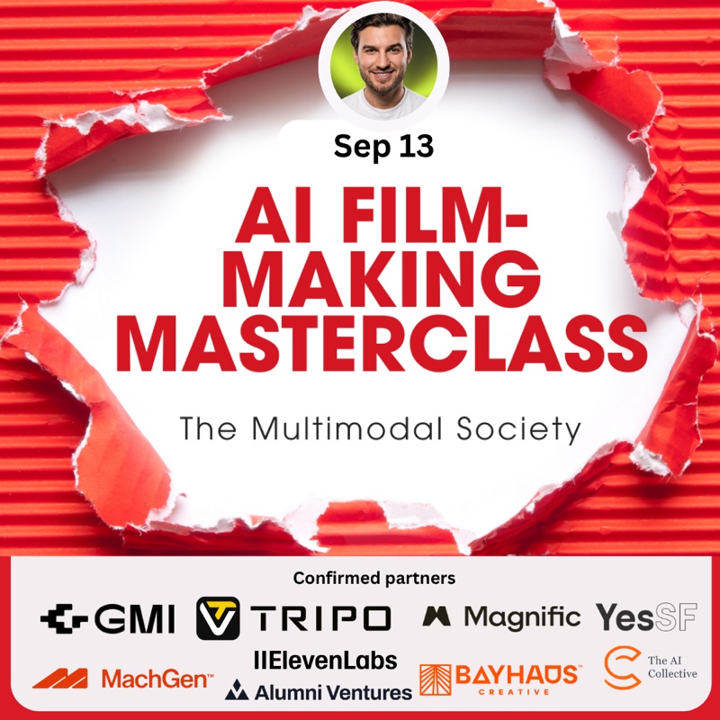 AI Filmmaking Masterclass and Hackathon event cover