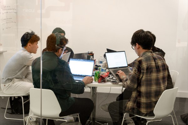 Floor discussion at the AI for Good hackathon